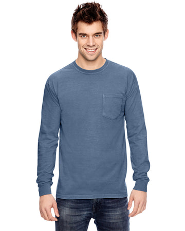 Comfort Colors 4410 Garment-Dyed Heavyweight Long Sleeve Pocket T-Shirt